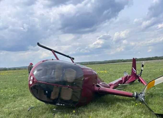Вертолёт произвёл аварийную посадку в окрестностях Москвы