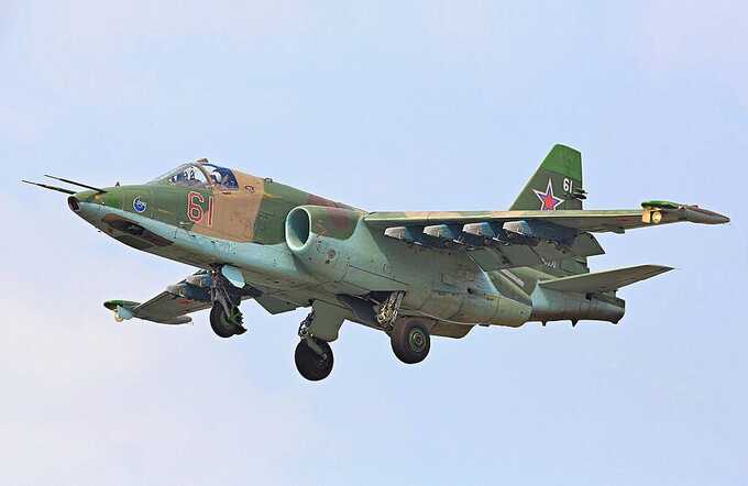Российский Су-25 разбился